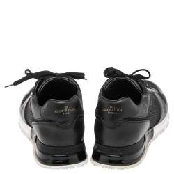 Pre Owned حذاء رياضي لوي فيتون رون اواي شبك وكانفاس مونوغرامي أسود رباط علوي مقاس 41