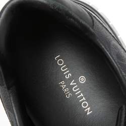 Pre Owned حذاء رياضي لوي فيتون رون اواي شبك وكانفاس مونوغرامي أسود رباط علوي مقاس 41