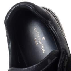 Pre Owned حذاء رياضي لوي فيتون رون اواي شبك وكانفاس مونوغرامي أسود رباط علوي مقاس 41