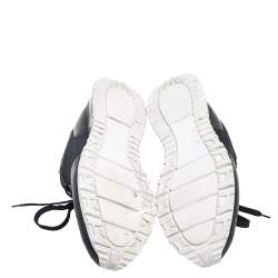 Pre Owned حذاء رياضي لوي فيتون رون اواي شبك وكانفاس مونوغرامي أسود رباط علوي مقاس 41