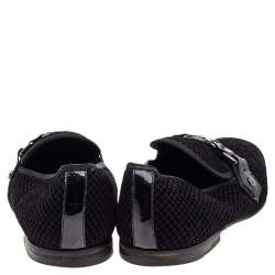 Louis Vuitton Petit Damier Ebene Suede  Monte Carlo Moccasins Size 41.5
