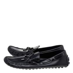 مملوكة مسبقًا حذاء لوفرز لوي فيتون فيونكة أريزونا جلد أسود مقاس 46