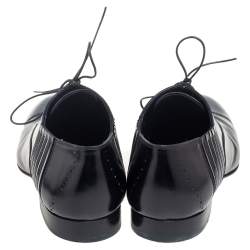 Pre Owned Louis Vuitton Black Leather Lace-Up Derby Size 41.5
