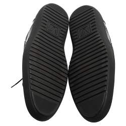 Pre Owned Louis Vuitton Black Brogue Leather Lace Up Oxfords Size 43