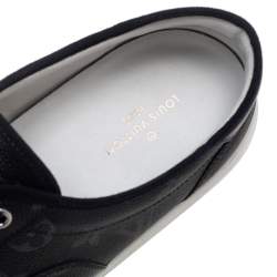 Louis Vuitton Black Monogram Coated Canvas Sneakers Size 42.5