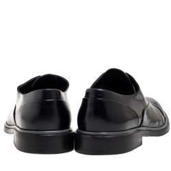 مملوكة مسبقًا Louis Vuitton Black Patent Leather Lace Up Oxfords Size 44