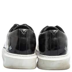 Louis Vuitton Black Damier Glazed Canvas Beverly Hills Low-Top Sneaker Size 43.5