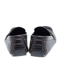 Pre Owned حذاء لوفرز لوي فيتون مونت كارلو جلد بني سليب أون مقاس 43.5