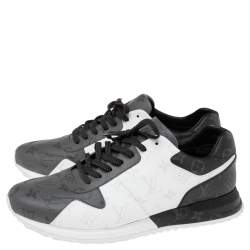 Pre Owned حذاء رياضي لوي فيتون ران أواي كانفاس مونوغرامي ثلاثي اللون مقاس 45