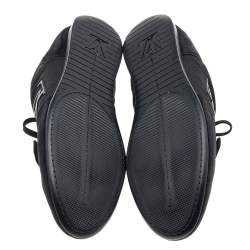 Louis Vuitton Black Fabric And Suede Low Top Sneakers Size 43