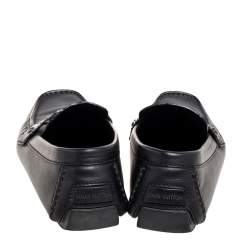 مملوكة مسبقًا حذاء لوفرز لوي فيتون مونت كارلو جلد أسود مقاس 42