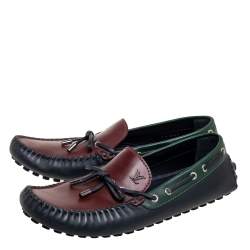 Pre Owned حذاء لوفرز لوي فيتون أريزونا جلد ثلاثي اللون مقاس 45