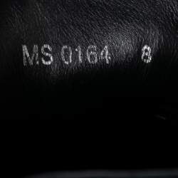 Pre Owned حذاء رياضي لوي فيتون فوسيلاغ سويدي وجلد أسود عنق منخفض مقاس 42 