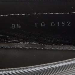 مملوكة مسبقًا حذاء لوفرز لوي فيتون مونت كارلو جلد مزخرف أخضر زيتوني داكن سليب أون مقاس 42.5