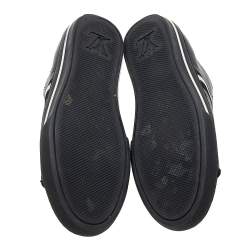 Louis Vuitton Black Suede And Leather Cosmos Low Top Sneakers Size 41
