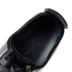Louis Vuitton Black Suede And Leather Cosmos Low Top Sneakers Size 41