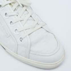 Pre Owned Louis Vuitton White Damier Leather Offshore Low-Top Sneakers Size 42