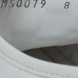 Pre Owned Louis Vuitton White Damier Leather Offshore Low-Top Sneakers Size 42