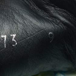 Pre Owned Louis Vuitton Black/Grey Damier Leather And Suede Propeller High Top Sneakers Size 43