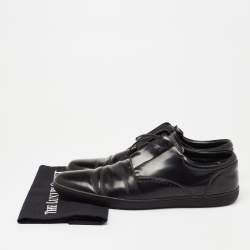 مملوكة مسبقًا Louis Vuitton Black Leather  Lace Up Oxford Size 44 