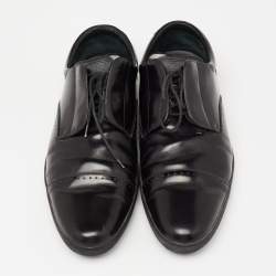 مملوكة مسبقًا Louis Vuitton Black Leather  Lace Up Oxford Size 44 