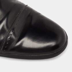 مملوكة مسبقًا Louis Vuitton Black Leather  Lace Up Oxford Size 44 