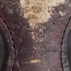 مملوكة مسبقًا Louis Vuitton Black Brogue Patent Leather Zip Trim Lace-Up Oxfords Size 42