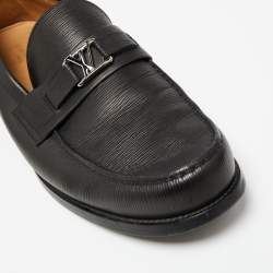 مملوكة مسبقًا Louis Vuitton Black Epi Leather Major Loafers Size 47