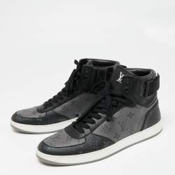 Louis Vuitton Grey/Black Damier Graphite Canvas Rivoli High Top Sneakers  Size 40 Louis Vuitton