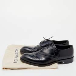 Louis Vuitton Black Leather Lace Up Oxford Size 43