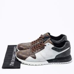 Pre Owned Louis Vuitton Multicolor Monogram Canvas Run Away Low Top Sneakers Size 43.5