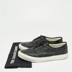 مملوكة مسبقًا حذاء رياضي لوي فيتون تروكاديرو كانفاس إيكليبس مونوغرامي رصاصي داكن بعنق منخفض مقاس 44