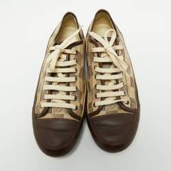 Louis Vuitton Damier Azur Canvas and Leather Sneakers Size 40