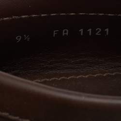 Louis Vuitton Brown Leather Hockenheim Slip On Loafers Size 43.5