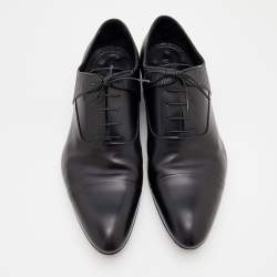 Louis Vuitton Black Epi Leather Lace Up Oxford Size 42
