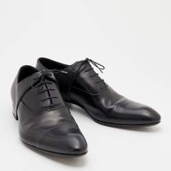 Louis Vuitton Black Epi Leather Lace Up Oxford Size 42