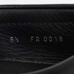 Pre Owned حذاء لوفرز لوي فيتون مونت كارلو جلد أسود مقاس 42.5