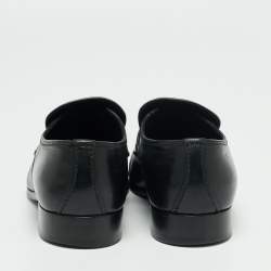 Pre Owned حذاء لوفرز لوي فيتون جلد أسود سليب أون مقاس 41