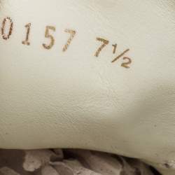  Louis Vuitton White Leather And Croc Embossed Luxembourg Sneakers Size 41.5