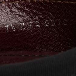 Pre Owned Louis Vuitton Black Patent Leather Monte Carlo Slip On Loafers Size 41.5