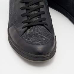 مملوكة مسبقًا Louis Vuitton Damier Graphite Nylon And Leather Offshore High Top Sneakers Size 44