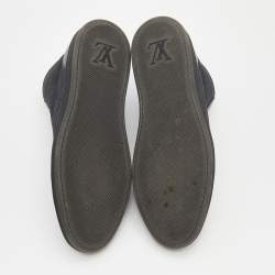 مملوكة مسبقًا Louis Vuitton Damier Graphite Nylon And Leather Offshore High Top Sneakers Size 44