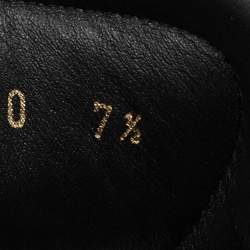 Pre Owned Louis Vuitton Tri-Color Leather and Printed Fabric Runaway Low-Top Sneakers Size 41.5