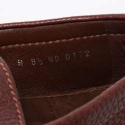مملوكة مسبقًا Louis Vuitton Burgundy Leather Hockenheim Loafers Size 42.5 