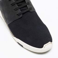 Louis Vuitton Black Mesh and Damier Embossed Rubber Fastlane Sneakers Size 42.5