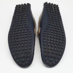 Louis Vuitton Tricolor Leather Hockenheim Slip on Loafers Size 43