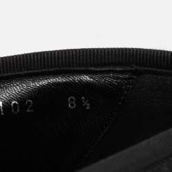 Pre Owned Louis Vuitton Black Petit Damier Fabric Monte Carlo Loafers Size 42.5