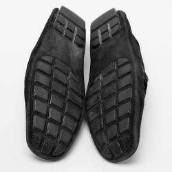 مملوكة مسبقًا حذاء لوفرز لوي فيتون مونت كارلو سويدي أسود مقاس 42