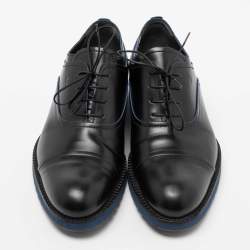 Louis Vuitton Black Leather Lace Up Oxfords Size 41