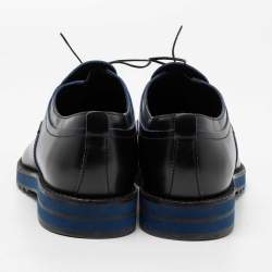 Louis Vuitton Black Leather Lace Up Oxfords Size 41